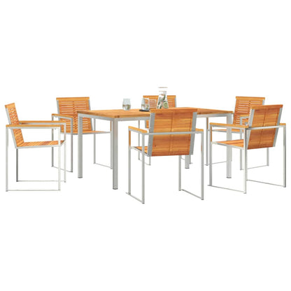 Garten Essgruppe 7 pcs Massivholz Akazie