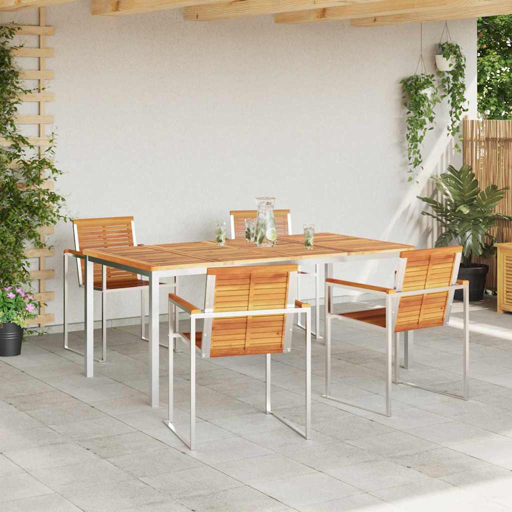 Garten Essgruppe 5 pcs Massivholz Akazie