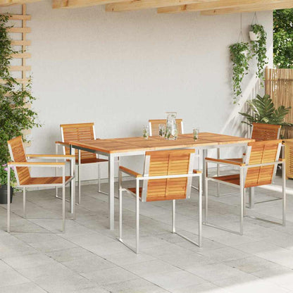 Garten Essgruppe 7 pcs Massivholz Akazie