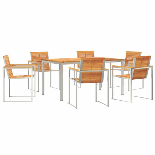 Garten Essgruppe 7 pcs Massivholz Akazie