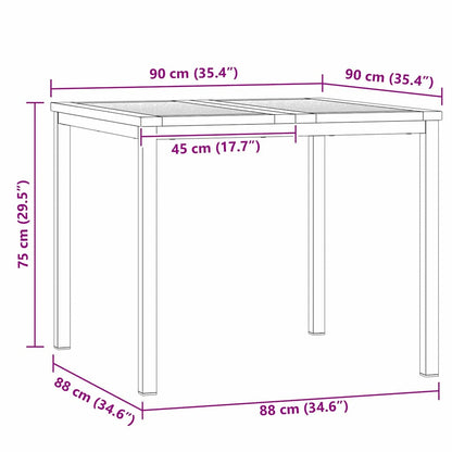 Garten-Ess-Set 3 pcs Massives Akazienholz