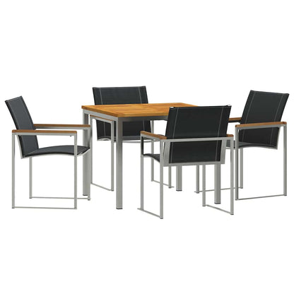 Garten-Ess-Set 5 pcs Massives Akazienholz