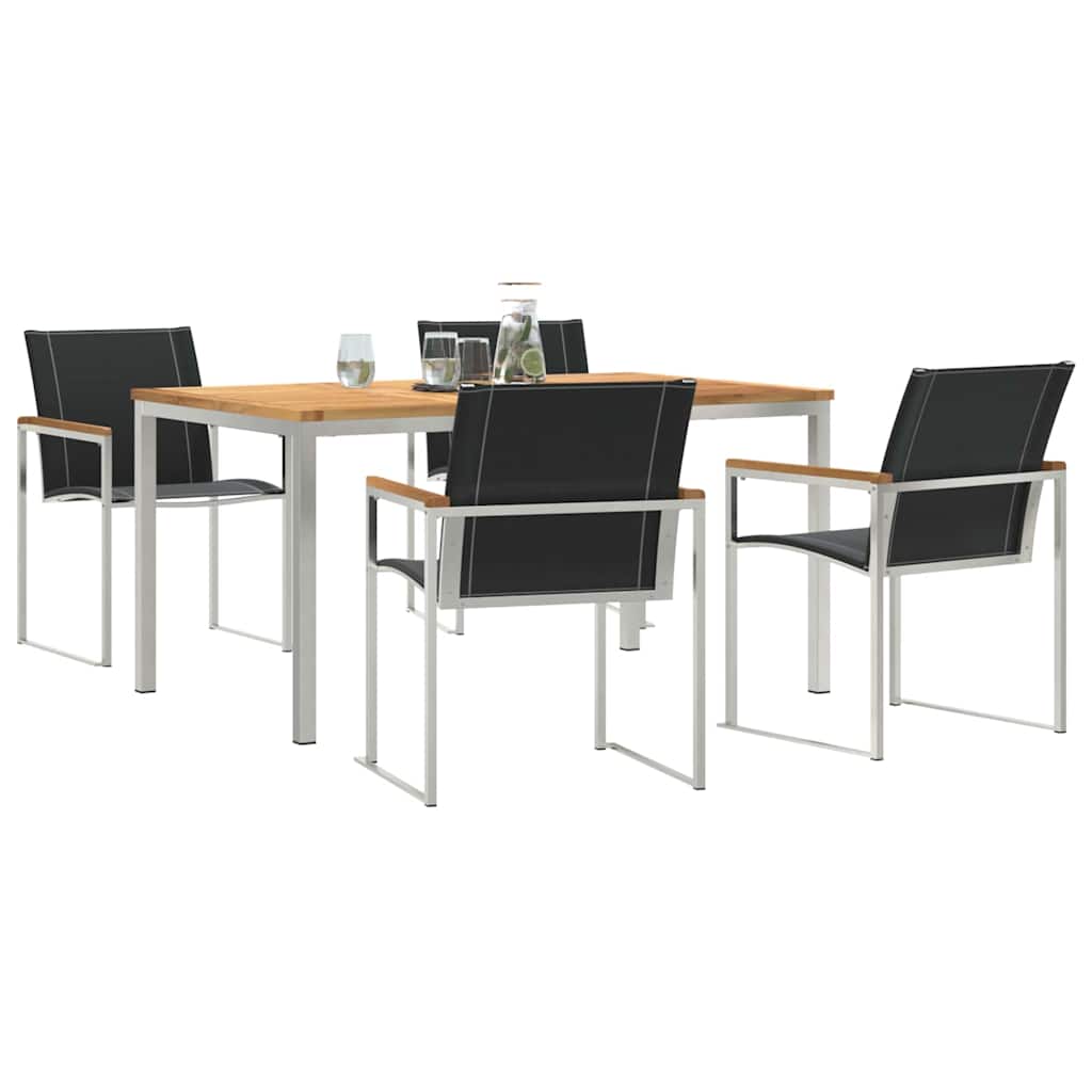 Garten Essgruppe 5 pcs Massivholz Akazie
