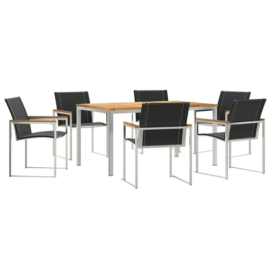 Garten Essgruppe 7 pcs Massivholz Akazie