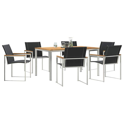 Garten Essgruppe 7 pcs Massivholz Akazie