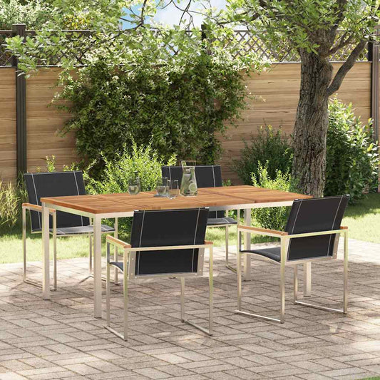 Garten Essgruppe 5 pcs Massivholz Akazie