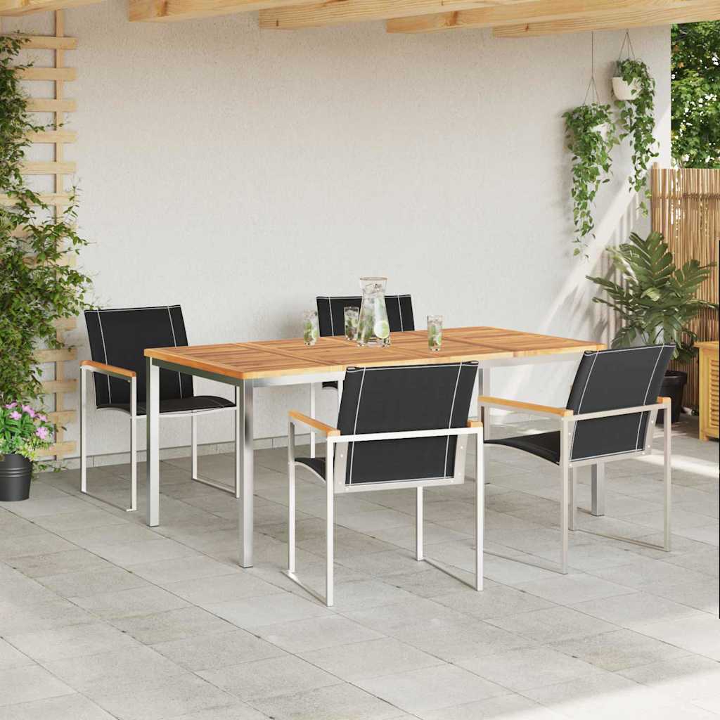 Garten Essgruppe 5 pcs Massivholz Akazie