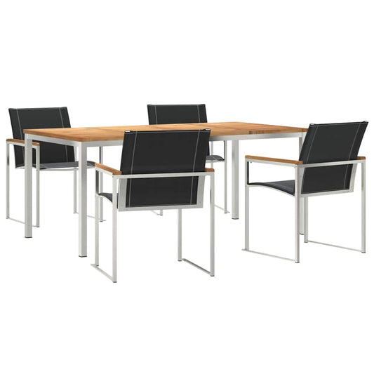Garten Essgruppe 5 pcs Massivholz Akazie