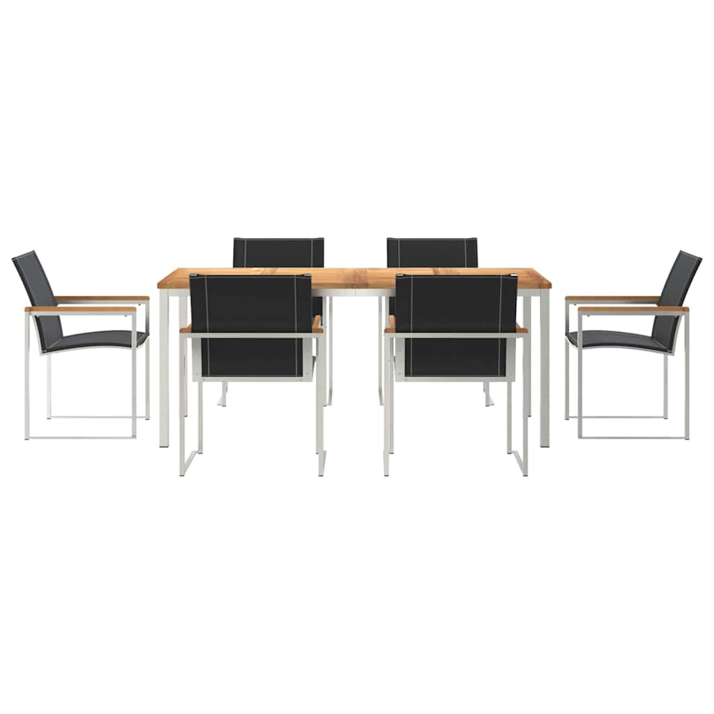 Garten Essgruppe 7 pcs Massivholz Akazie