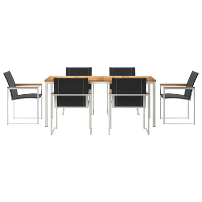 Garten Essgruppe 7 pcs Massivholz Akazie