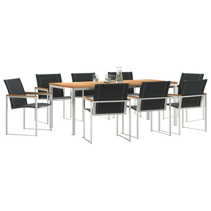 Garten-Ess-Set 9 pcs Massives Akazienholz