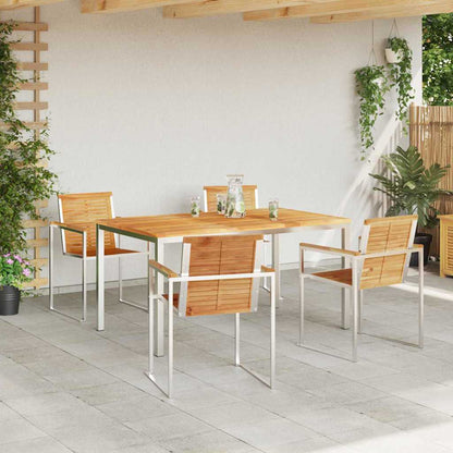 Garten Essgruppe 5 pcs Massivholz Teak