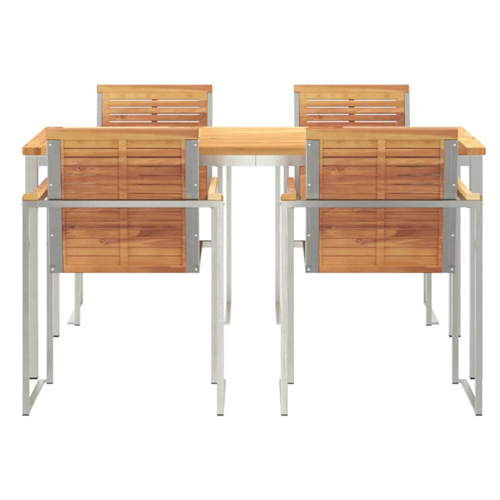 Garten Essgruppe 5 pcs Massivholz Teak