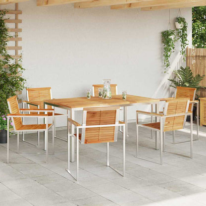 Garten Essgruppe 7 pcs Massivholz Teak