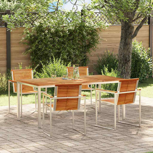 Garten Essgruppe 5 pcs Massivholz Teak