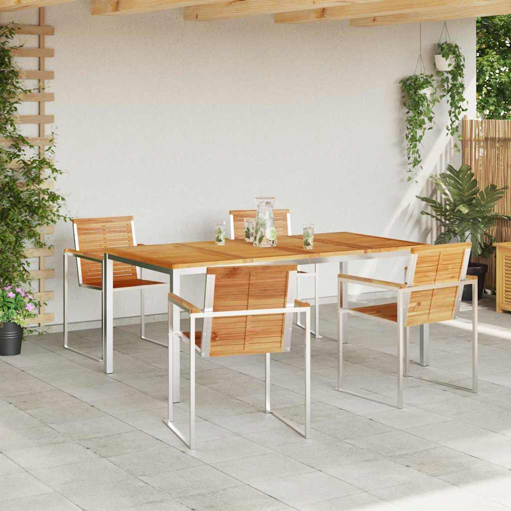 Garten Essgruppe 5 pcs Massivholz Teak