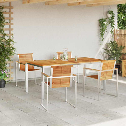 Garten Essgruppe 5 pcs Massivholz Teak