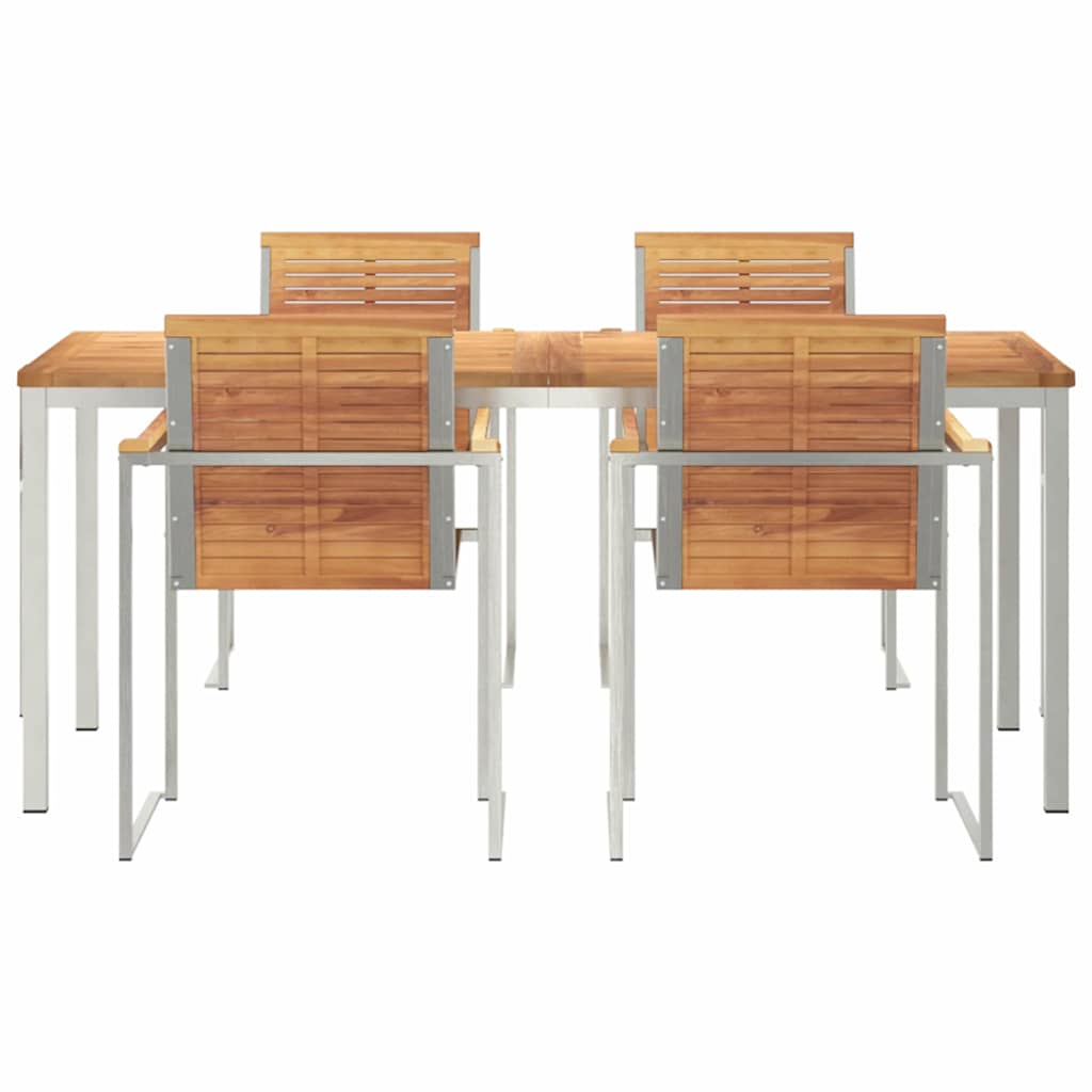 Garten Essgruppe 5 pcs Massivholz Teak