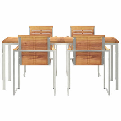 Garten Essgruppe 5 pcs Massivholz Teak