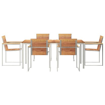 Garten Essgruppe 7 pcs Massivholz Teak