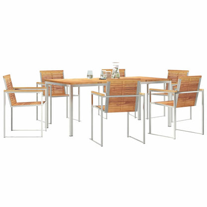 Garten Essgruppe 7 pcs Massivholz Teak