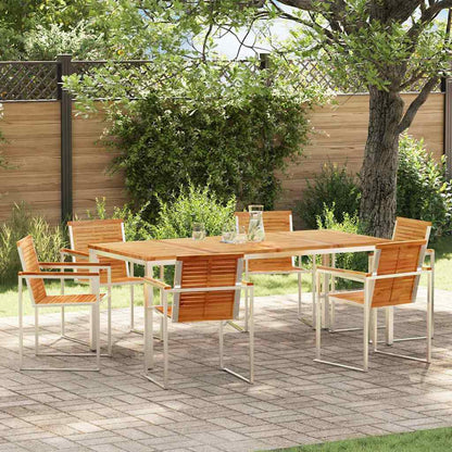 Garten Essgruppe 7 pcs Massivholz Teak