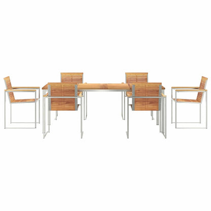 Garten Essgruppe 7 pcs Massivholz Teak