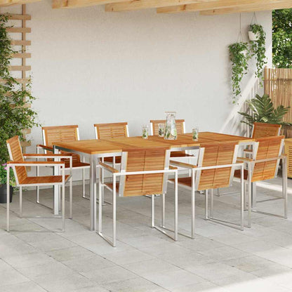 Garten Essgruppe 9 pcs Massivholz Teak