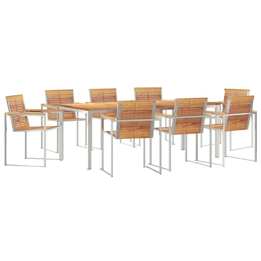 Garten Essgruppe 9 pcs Massivholz Teak