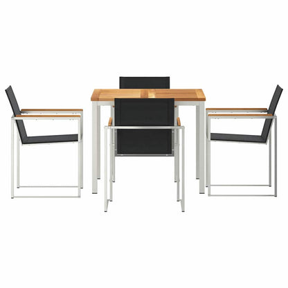 Garten-Ess-Set 5 pcs Massives Teakholz