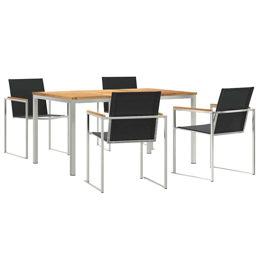 Garten Essgruppe 5 pcs Massivholz Teak
