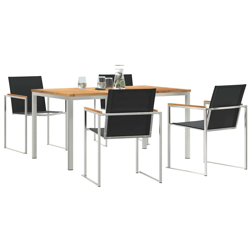 Garten Essgruppe 5 pcs Massivholz Teak