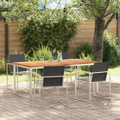 Garten Essgruppe 5 pcs Massivholz Teak