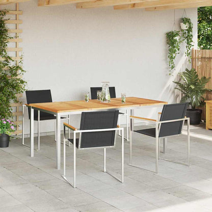 Garten Essgruppe 5 pcs Massivholz Teak