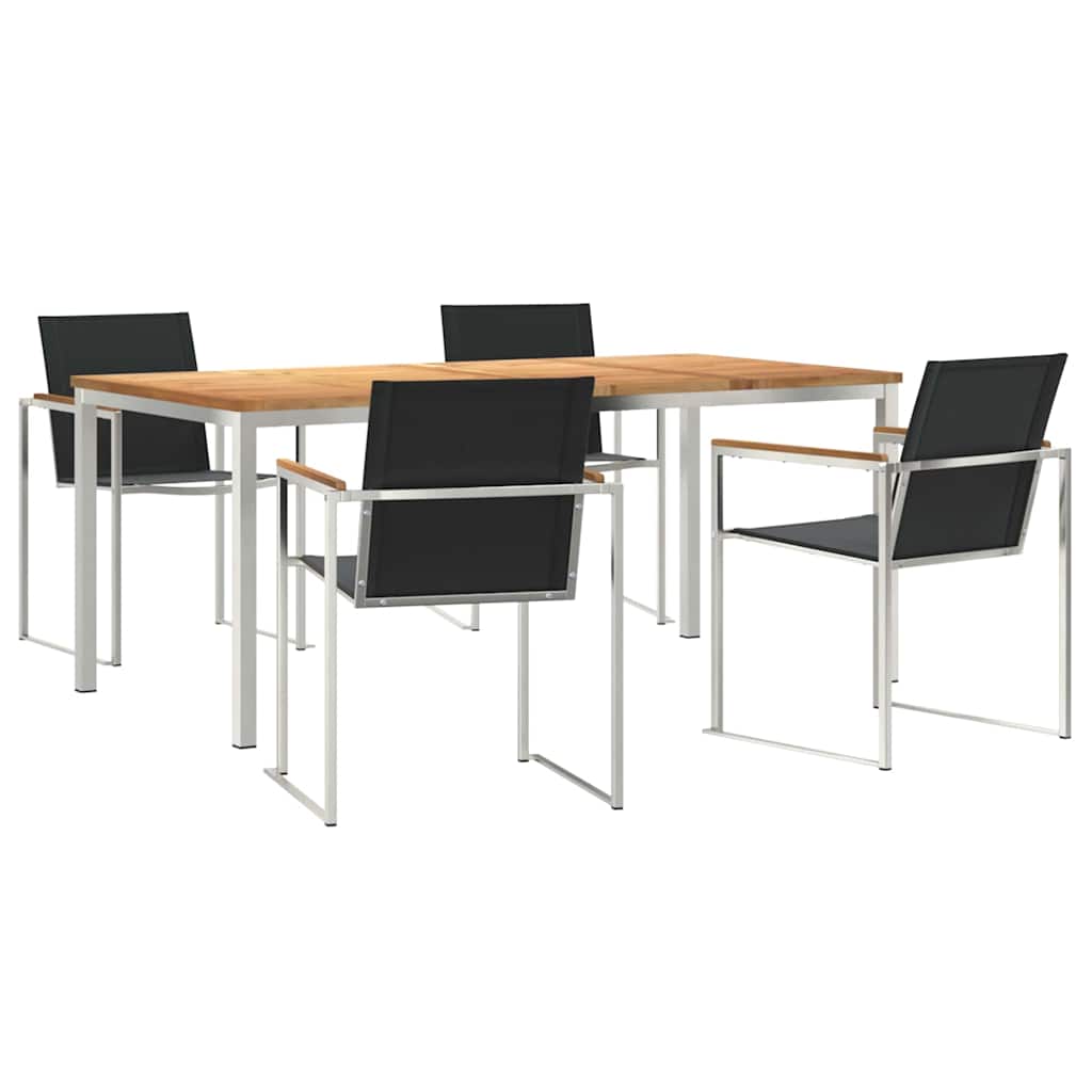 Garten Essgruppe 5 pcs Massivholz Teak