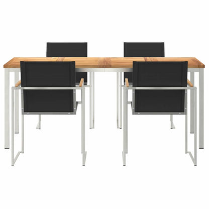 Garten Essgruppe 5 pcs Massivholz Teak