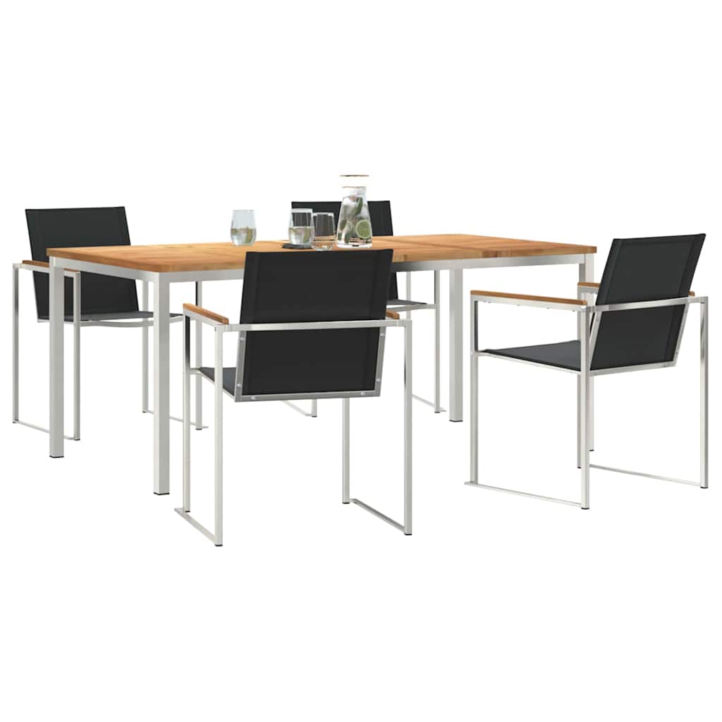 Garten Essgruppe 5 pcs Massivholz Teak