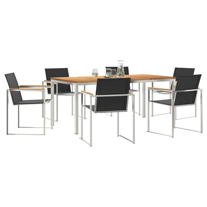 Garten Essgruppe 7 pcs Massivholz Teak