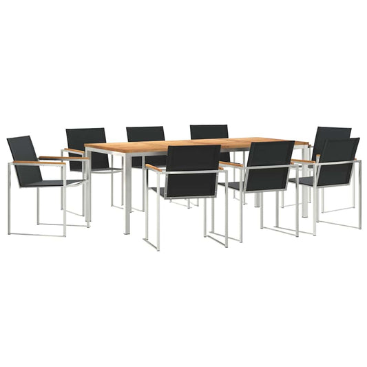 Garten Essgruppe 7 pcs Massivholz Teak