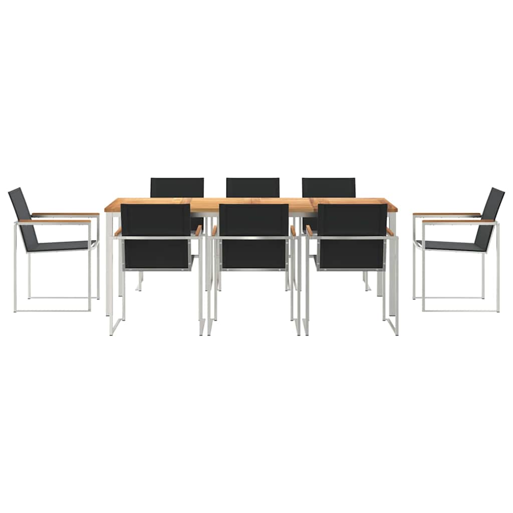 Garten Essgruppe 7 pcs Massivholz Teak
