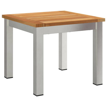 Sonnenliegen 2 Stück mit Tisch 3 pcs Braun Akazie Massivholz