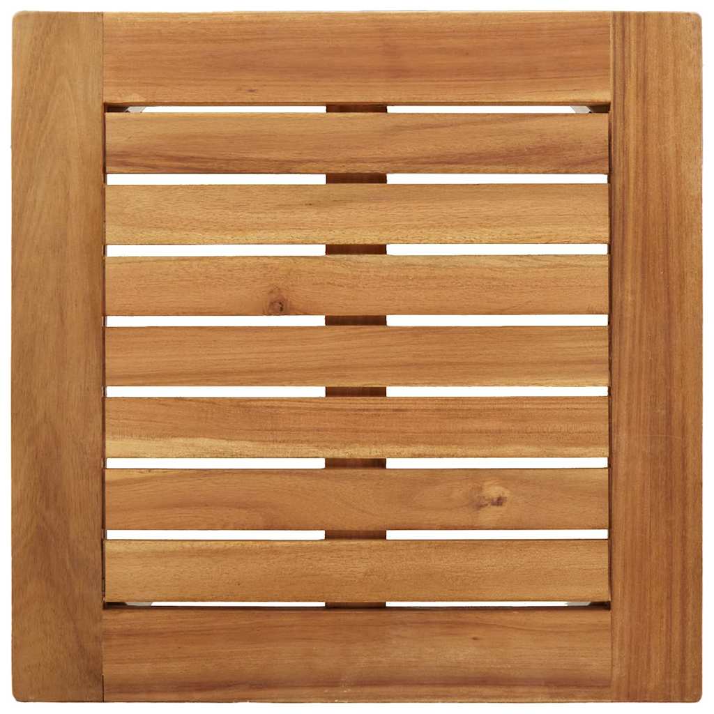 Sonnenliegen 2 Stück mit Tisch 3 pcs Braun Akazie Massivholz