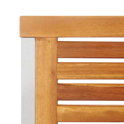 Sonnenliege 3 pcs Braun 200 x 60 x 88cm Massivholz Akazie