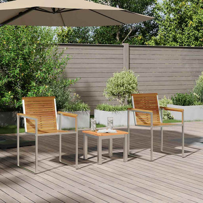 Sonnenliege 3 pcs Braun 200 x 60 x 88cm Massivholz Akazie