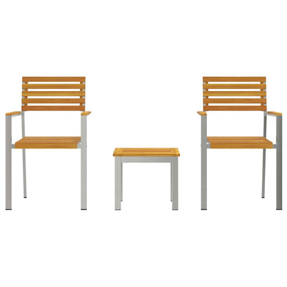 Garten-Ess-Set 3 pcs Braun Massives Akazienholz