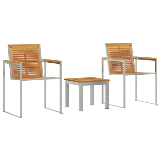 Sonnenliege 3 pcs Braun 200 x 60 x 88cm Massivholz Teak