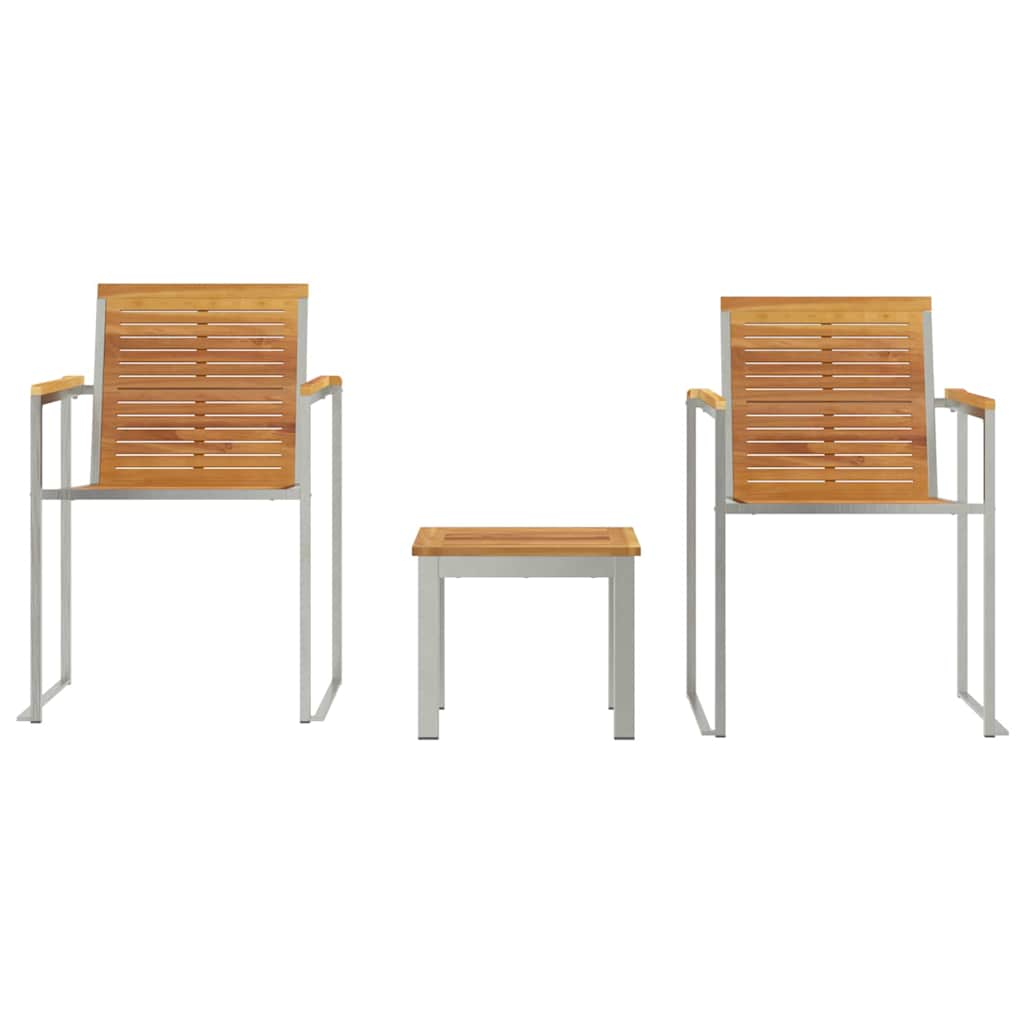 Sonnenliege 3 pcs Braun 200 x 60 x 88cm Massivholz Teak