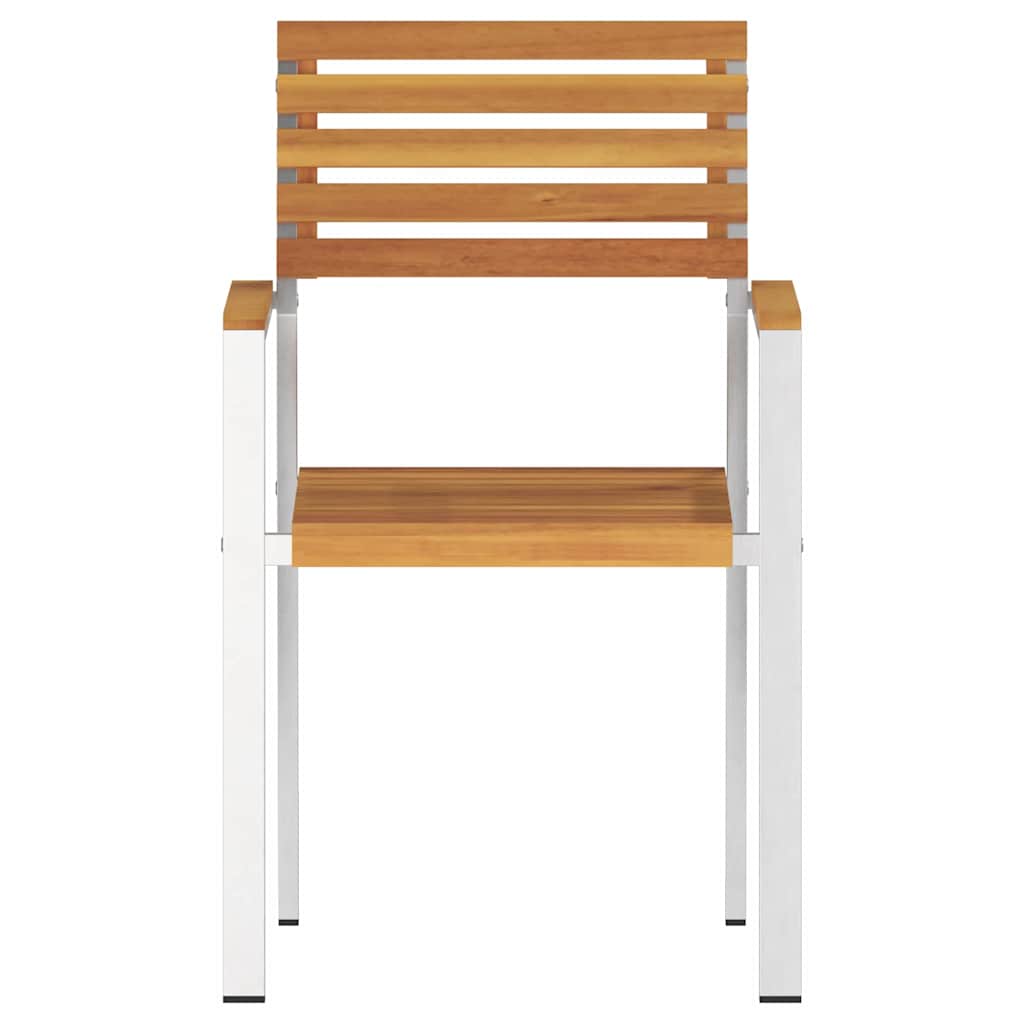 Gartenstuhl 6 pcs Braun 56 x 54,5 x 87cm Massivholz Akazie