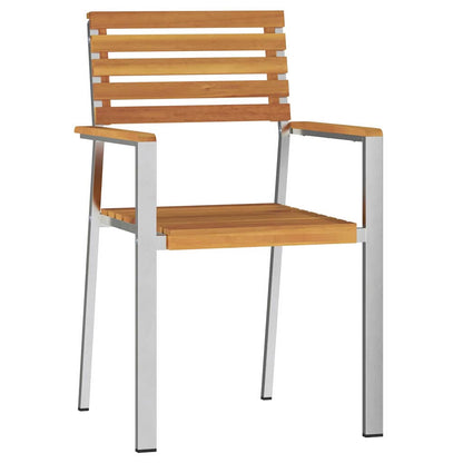 Gartenstuhl 8 pcs Braun 56 x 54,5 x 87cm Massivholz Akazie