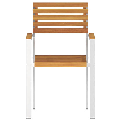 Gartenstuhl 8 pcs Braun 56 x 54,5 x 87cm Massivholz Akazie